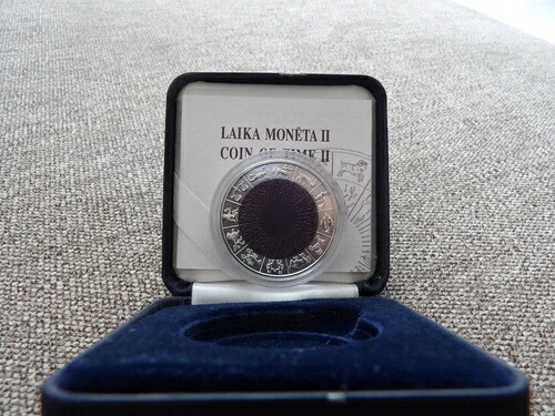 ラトビア 2007年 銀貨 1ラッツ コイン・オブ・タイム II 1ラッツ 銀 ニオブ ゾディアック バイメタル