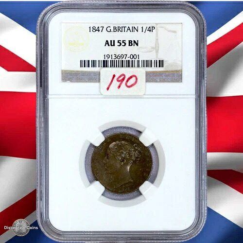 イギリス 1839 ファーシング NGC AU55BN - GBS039 59,400円