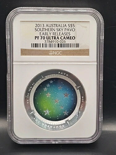 2013年 オーストラリア S$5 サザンスカイ PAVO NGC PF70 ウルトラカメオ アーリーリリース