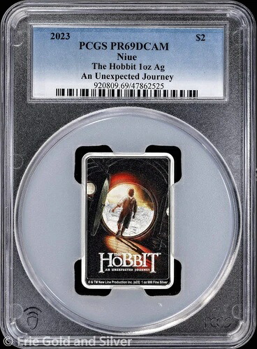 2023年 ニウエ 1オンス シルバー プルーフ ホビット 思いがけない冒険 PCGS PR 69 DCAM