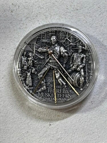 2022年 ニウエ 5ドル ダルタニャン三銃士 2オンス 銀貨 少量発行
