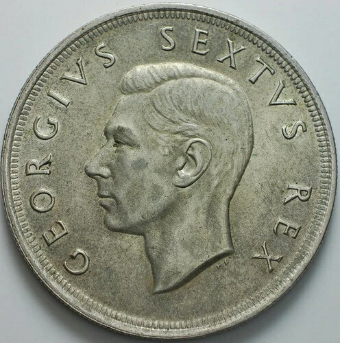 5シリング銀貨 ケープタウン 1952年 南アフリカ