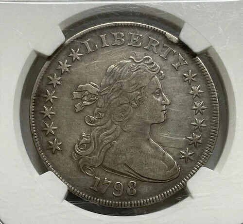 1798年 ドレープバストドル $1 NGC VF 詳細クリーニング済み