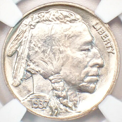 1937 年バッファロー ニッケル 5C コイン - NGC MS68 認定 - 希少グレード - 価値 8,000 ドル!｜WORLD RESOURCE【QUEEN店】
