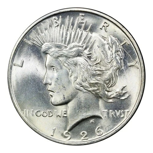 1926-D ピースシルバードル PCGS MS65 CAC
