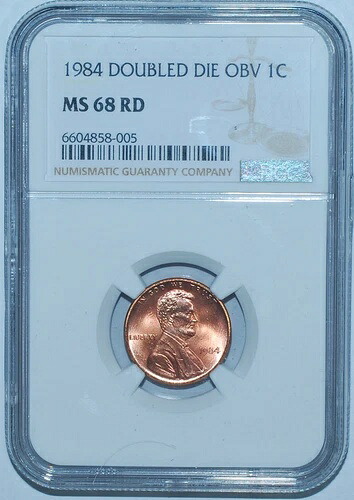 1984年 NGC MS68RD FS-101 レッド DDO ダブルダイ 表面 ダブルイヤー リンカーンセント