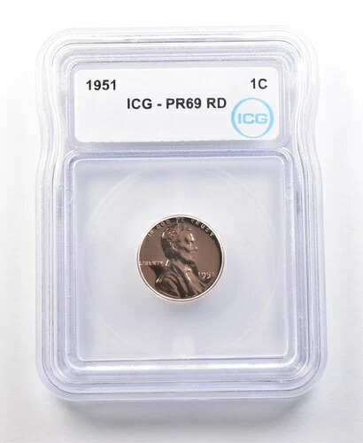 1951年 リンカーン ウィート セント PR69 RD ICG *1071