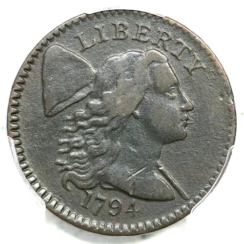 1794 S-64 R-5- PCGS VF 詳細 リバティキャップ ラージセントコイン 1セント