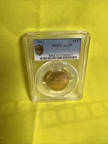 1911年 10ドル金貨 インディアン AU55 PCGS