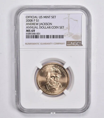 MS69 2008-P アンドリュー・ジャクソン アニュアルセット 大統領ドル NGC 米国造幣局