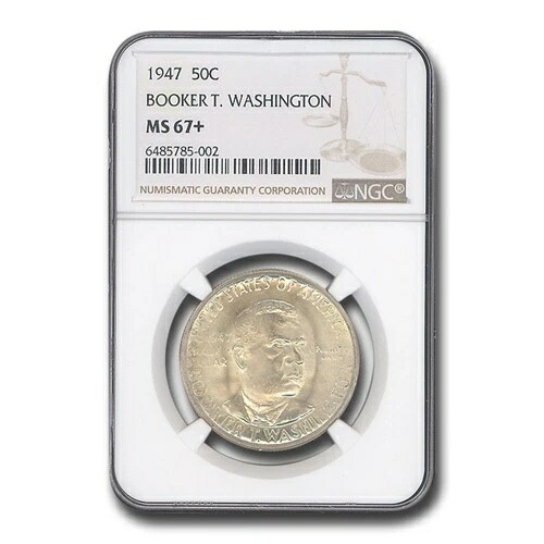 1947年 ブッカー・T・ワシントン ハーフダラー MS-67+ NGC