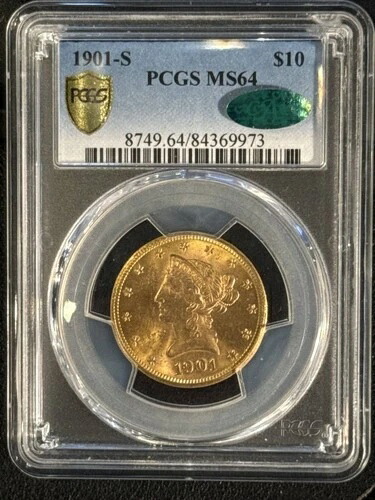 1901年 S ゴールド イーグルス リバティヘッド PCGS MS-64 CAC