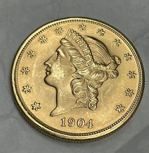 (1) US ゴールド $20 アメリカン リバティ ヘッド ダブル イーグル BU Unc ランダム日付 .9675 T Oz- 660,000円