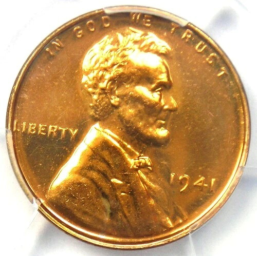 1941年 プルーフ リンカーン ウィート セント ペニー 1セントコイン - PCGS PR67 RD (PF67) - 価値 5,250ドル 667,920円