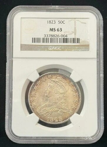 1823年 キャップドバスト ハーフダラー NGC MS63