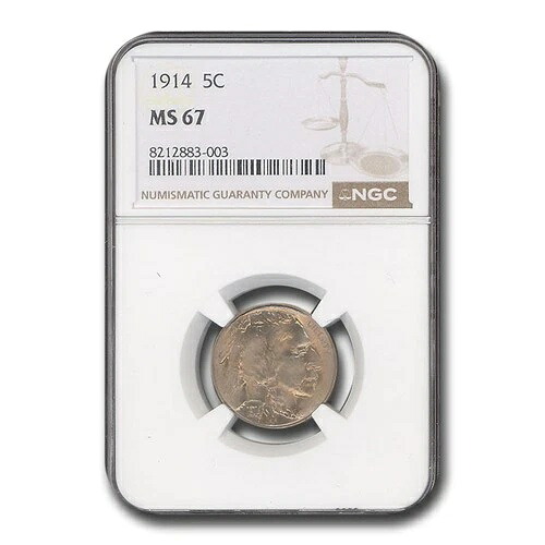 1914年 バッファローニッケル MS-67 NGC