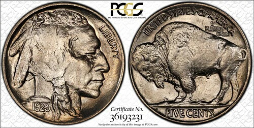 1923年 PCGS MS67 バッファローニッケル｜WORLD RESOURCE【QUEEN店】