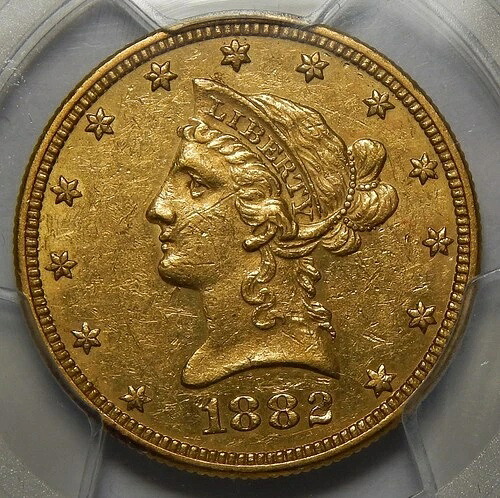 1882-O PCGS AU55 10ドル リバティヘッド ゴールド｜WORLD RESOURCE【QUEEN店】