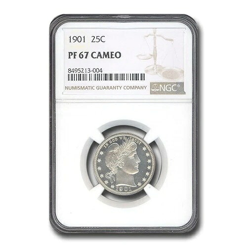 1901年 バーバークォーター PF-67 カメオ NGC｜WORLD RESOURCE【QUEEN店】