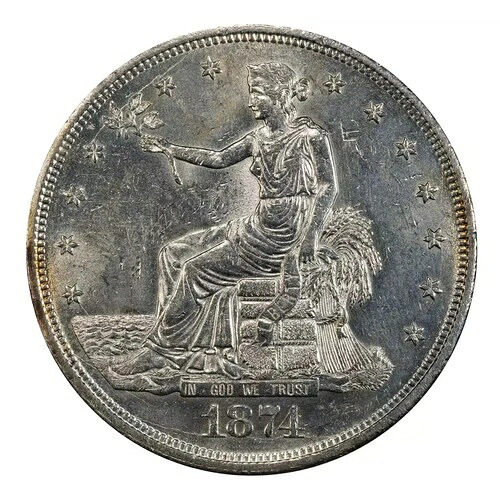 1874-CC 貿易ドル PCGS UNC 詳細｜WORLD RESOURCE【QUEEN店】