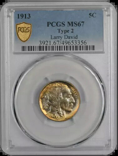1913年 タイプ2バッファロー PCGS MS 67-｜WORLD RESOURCE【QUEEN店】