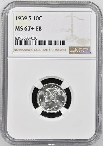1939年 S マーキュリーダイム NGC MS-67+ FB SEMI PL CAC｜WORLD RESOURCE【QUEEN店】