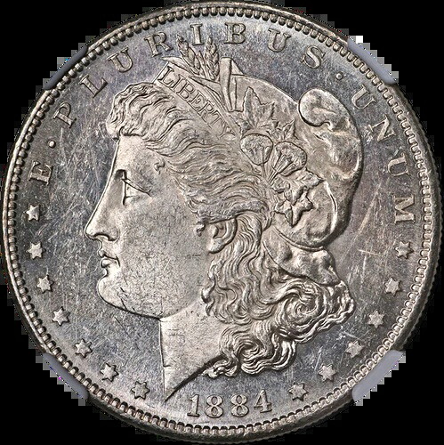 1884-S モルガン銀貨 NGC AU58 素晴らしい目を引く強い刻印｜WORLD RESOURCE【QUEEN店】