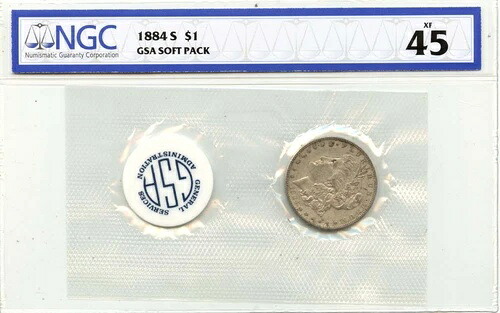 1884-S モルガン・ダラー NGC XF45 GSA ソフトパック S$1｜WORLD RESOURCE【QUEEN店】
