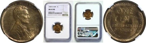 1909年-S VDB 1C リンカーンセント NGC MS-65 RB-｜WORLD RESOURCE【QUEEN店】