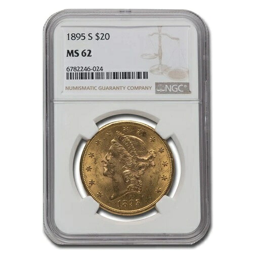 1895-S 20ドル リバティゴールド ダブルイーグル MS-62 NGC｜WORLD RESOURCE【QUEEN店】