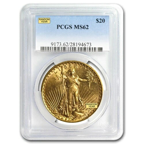20ドル セント・ゴーデンズ ゴールド ダブルイーグル MS-62 PCGS (ランダム)｜WORLD RESOURCE【QUEEN店】