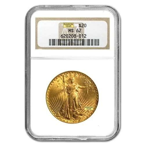 20ドル セント・ゴーデンズ ゴールド ダブルイーグル MS-62 NGC (ランダム)｜WORLD RESOURCE【QUEEN店】