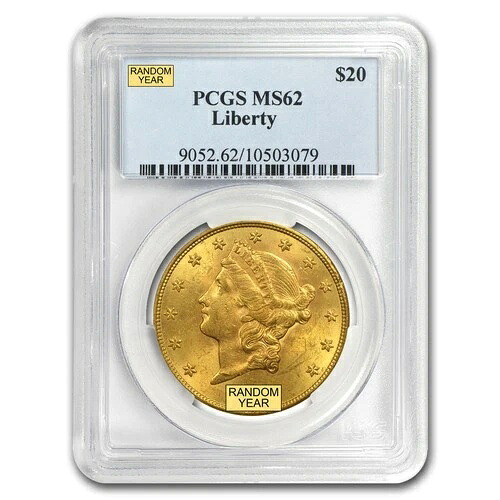 20ドル リバティゴールド ダブルイーグル MS-62 PCGS（ランダム）｜WORLD RESOURCE【QUEEN店】