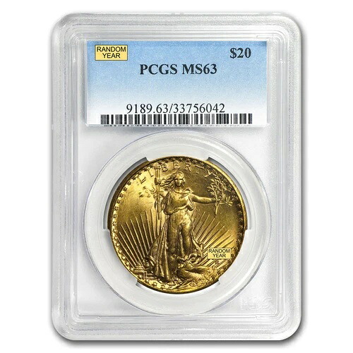 20ドル セント・ゴーデンズ ゴールド ダブルイーグル MS-63 PCGS (ランダム)｜WORLD RESOURCE【QUEEN店】
