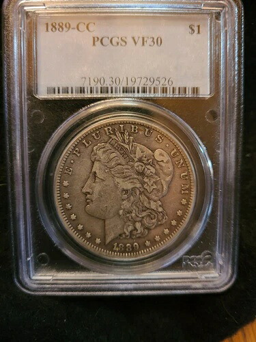 1889-CC PCGS VF30 モーガン シルバー ドル *キー日付* カーソンシティ｜WORLD RESOURCE【QUEEN店】