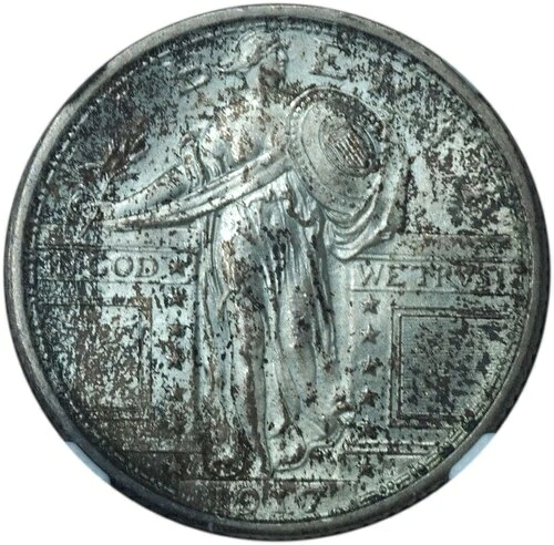 1917年 タイプ1 自由の女神立像クォーター NGC MS 67 FH -信じられないほどオリジナルの宝石-｜WORLD RESOURCE【QUEEN店】