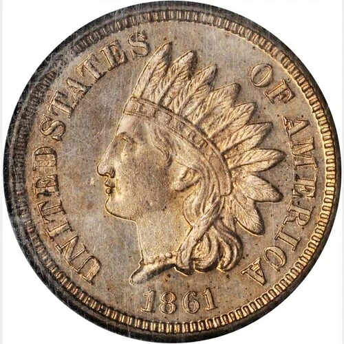 1861 NGC PR64 最小個体数プルーフ銅ニッケルインディアンセント - #1 キープルーフ!｜WORLD RESOURCE【QUEEN店】