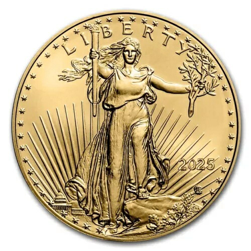 2025年 1オンス アメリカンイーグル 50ドル金貨 BUブリリアント 未流通｜WORLD RESOURCE【QUEEN店】