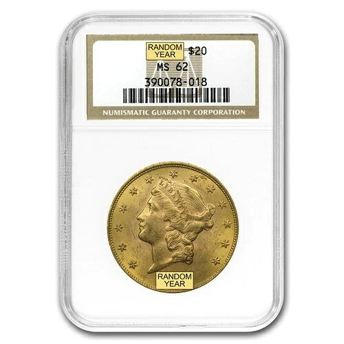 20ドル リバティゴールド ダブルイーグル MS-62 NGC (1800年代 Sミント)｜WORLD RESOURCE【QUEEN店】