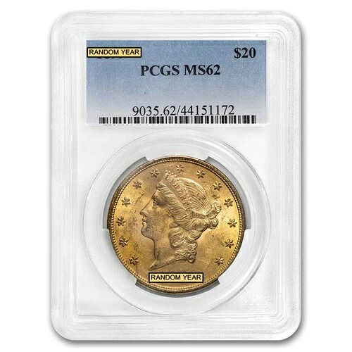 20ドル リバティゴールド ダブルイーグル MS-62 PCGS (1900年以前)｜WORLD RESOURCE【QUEEN店】