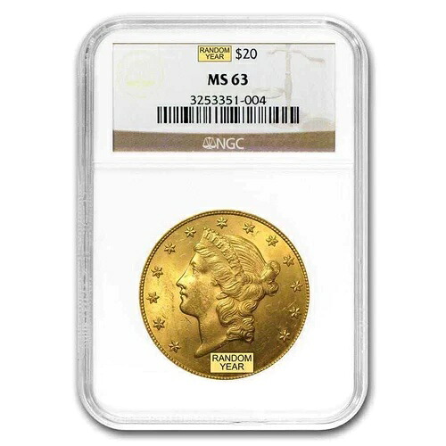 20ドル リバティゴールド ダブルイーグル MS-63 NGC(ランダム)|WORLD RESOURCE【QUEEN店】