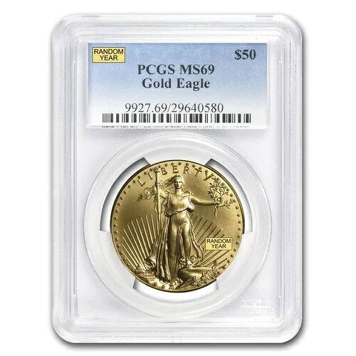 1オンス アメリカンゴールドイーグル MS-69 PCGS (ランダム年)｜WORLD RESOURCE【QUEEN店】