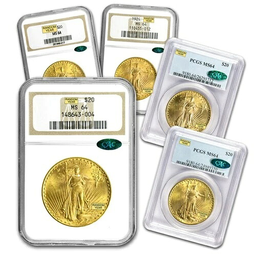 20ドル セント・ゴーデンズ ゴールド ダブルイーグル MS-64 PCGS/NGC (CAC)｜WORLD RESOURCE【QUEEN店】