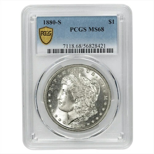 1880年代 モルガン銀貨 1ドル PCGS MS 68｜WORLD RESOURCE【QUEEN店】