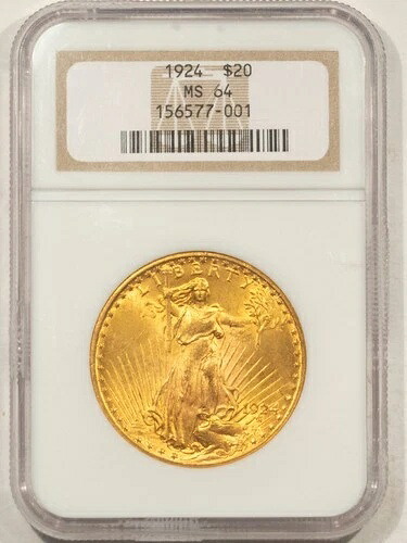 1924年 20ドル セント・ゴーデンズ ゴールド ダブルイーグル - NGC MS-64 派手｜WORLD RESOURCE【QUEEN店】
