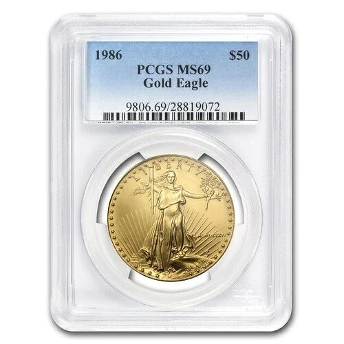 1986年 1オンス アメリカンゴールドイーグル MS-69 PCGS｜WORLD RESOURCE【QUEEN店】