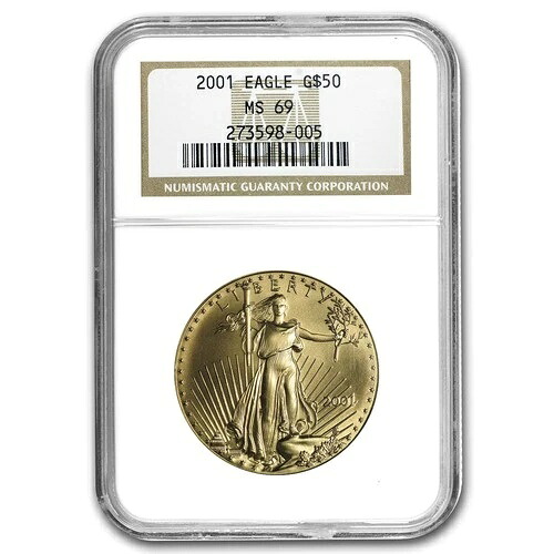 2001 1オンス アメリカンゴールドイーグル MS-69 NGC｜WORLD RESOURCE【QUEEN店】