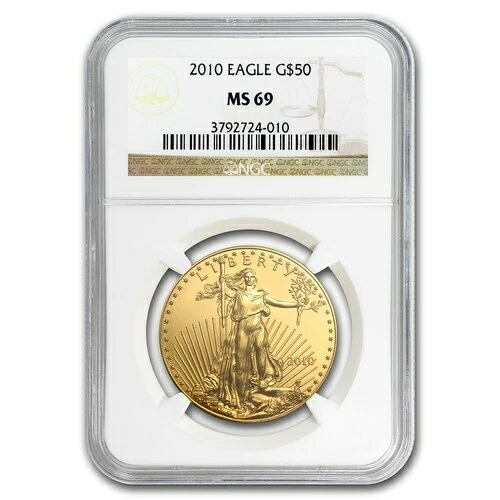 2010年 1オンス アメリカンゴールドイーグル MS-69 NGC｜WORLD RESOURCE【QUEEN店】