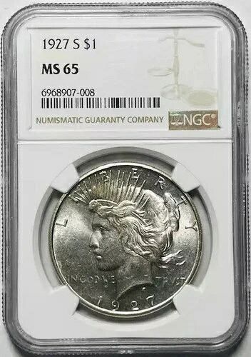1927 S ピース ダラー NGC MS-65 すごい!｜WORLD RESOURCE【QUEEN店】