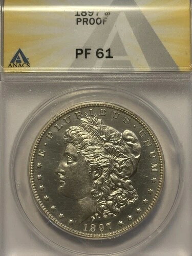 1897年プルーフ モルガン銀貨 PF61 ANACS以下｜WORLD RESOURCE【QUEEN店】